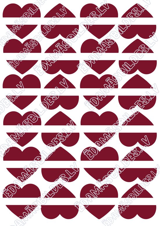 Chocolate Transfer Sheets "Mīlu Tevi Latvija!"